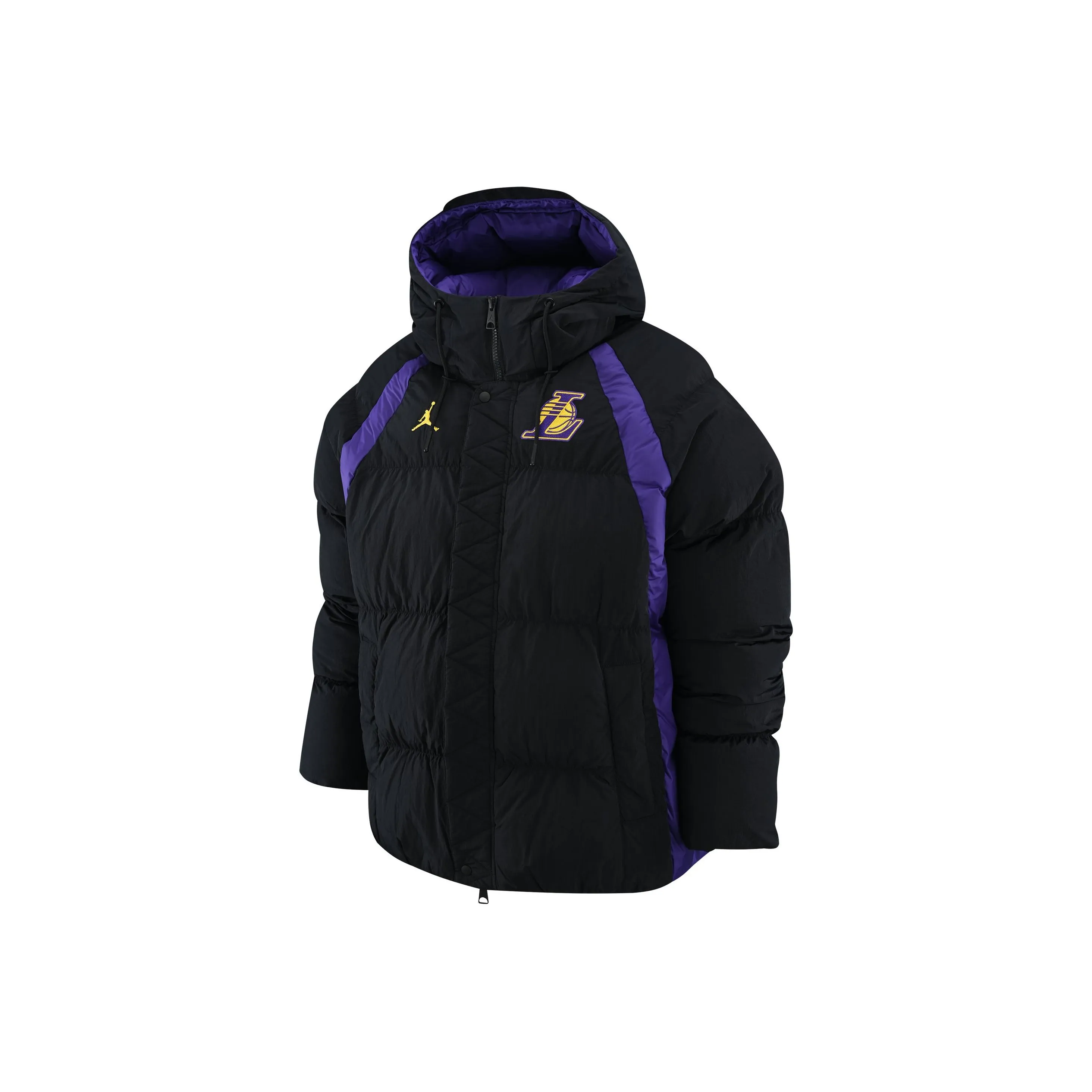 Jordan Puffer Jacket Lakers Team Men's Black
