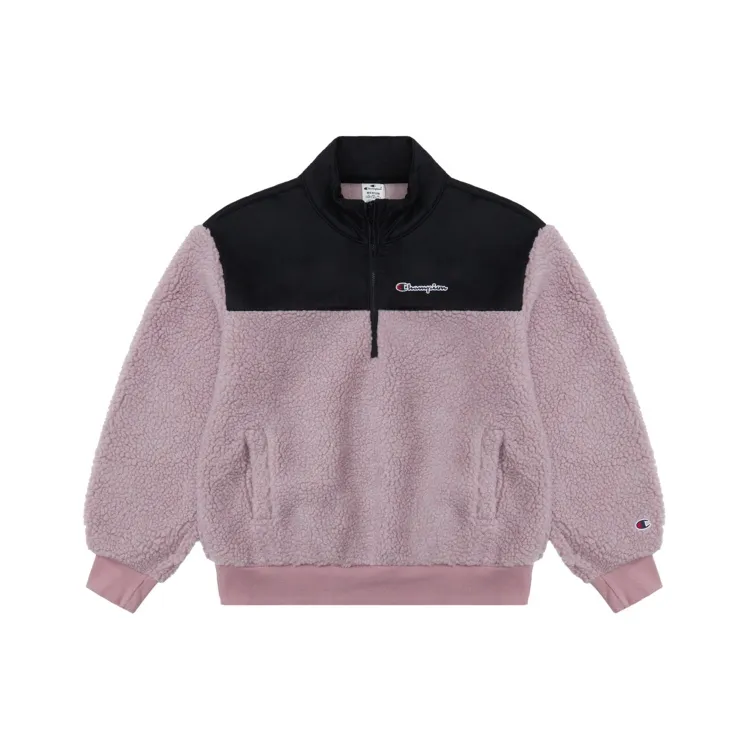 Champion FW22 Rochester Collection Velvet feel Coat Unisex Pink Patchwork