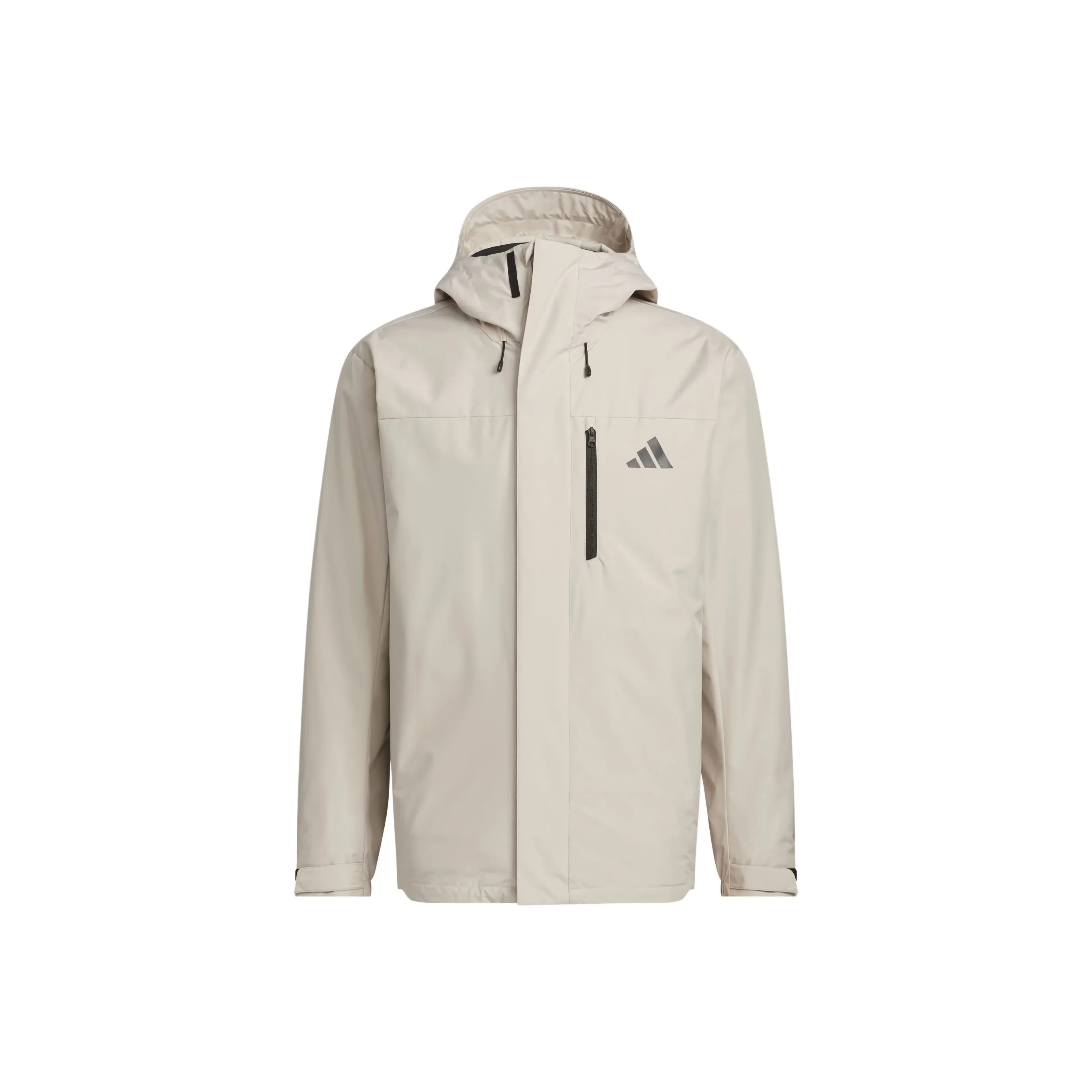 Adidas THREE IN One Флис Куртка Куртки Пальто Unisex Light Умбра