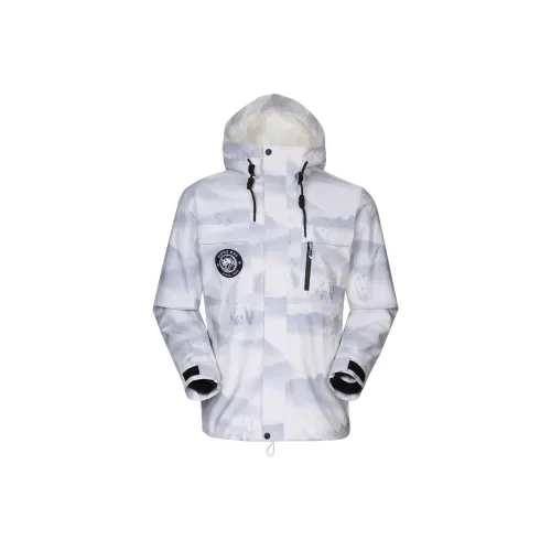 Panda Collection Серый Принт Унисекс Ветровки