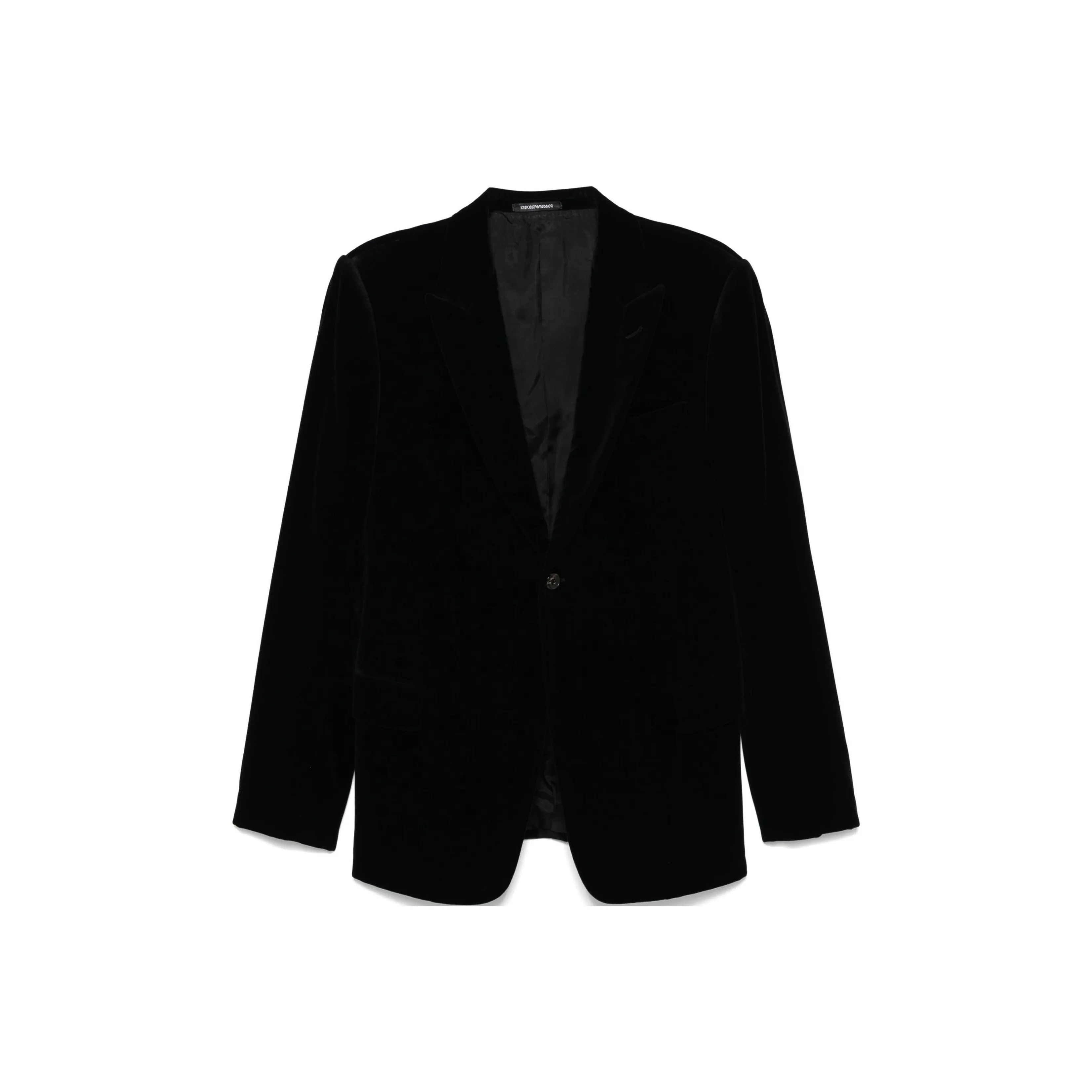 EMPORIO ARMANI Velvet Single Breasted Blazer