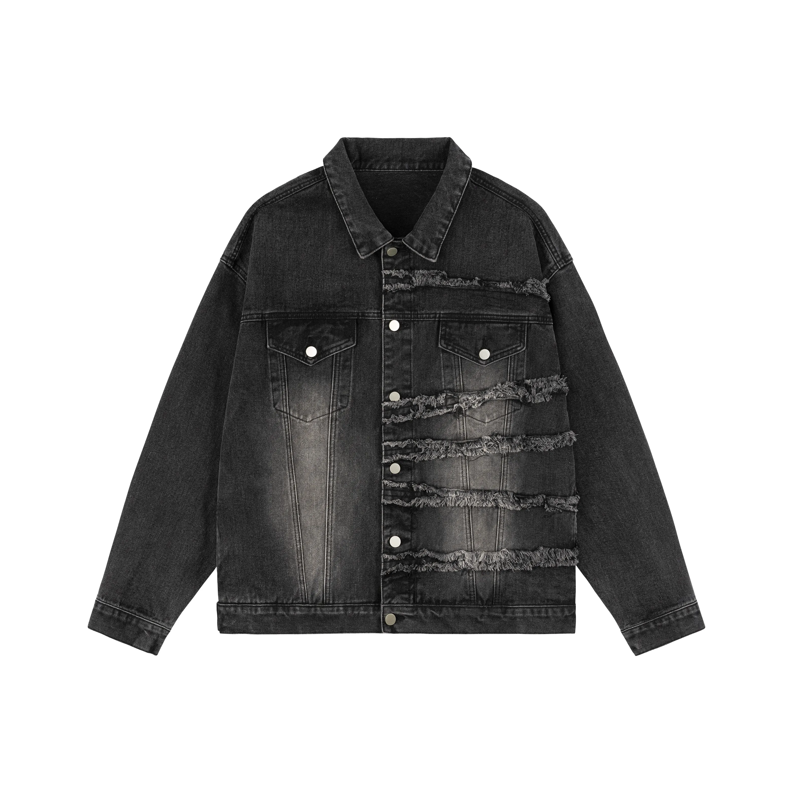 XINYINSU 24FW Denim Jacket Unisex Dark Gray XINYINSU 24FW Деним Куртка Унисекс Темно-Серый