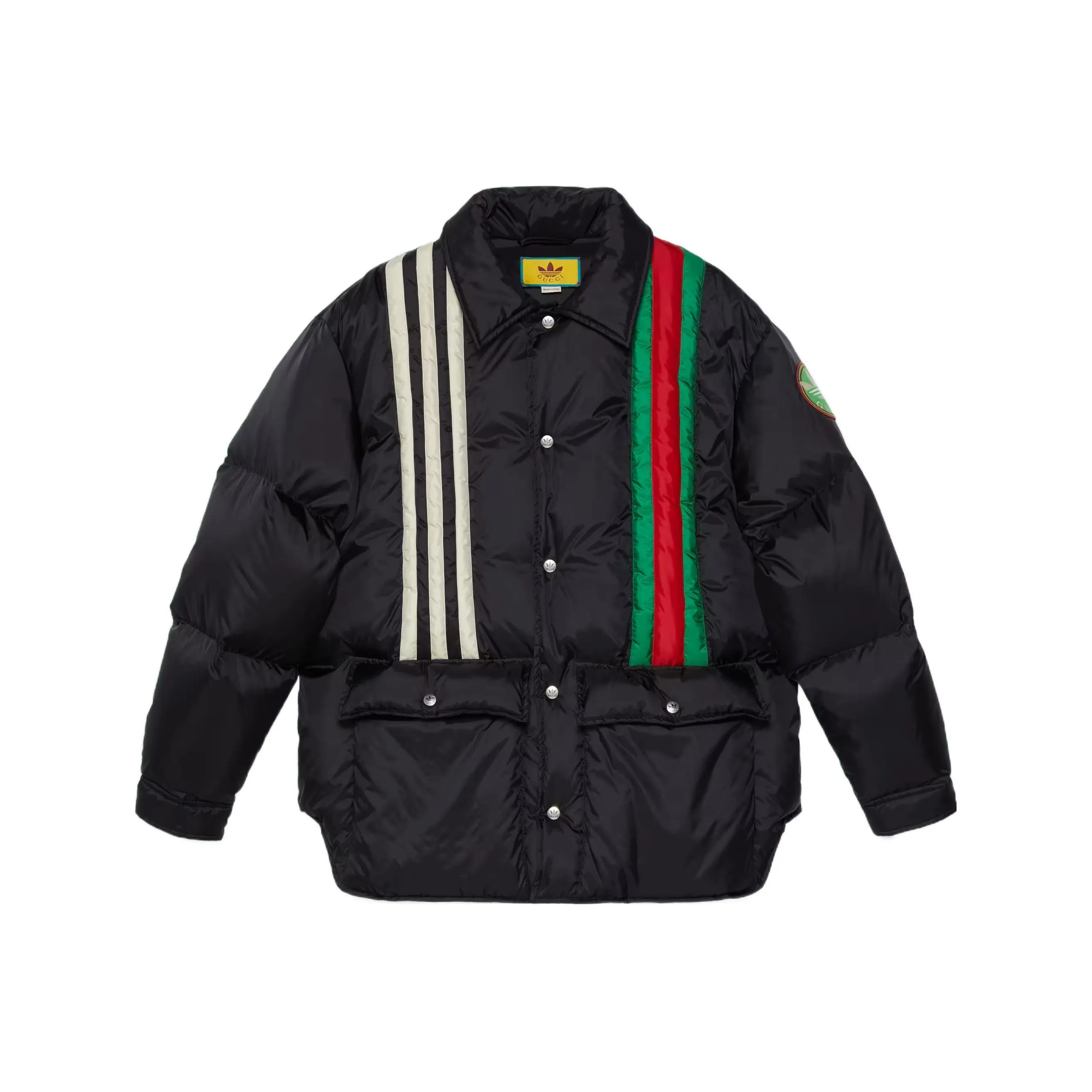 Adidas X GUCCI Adidas X GUCCI Co branded Series Puffer Jackets Men's Black
