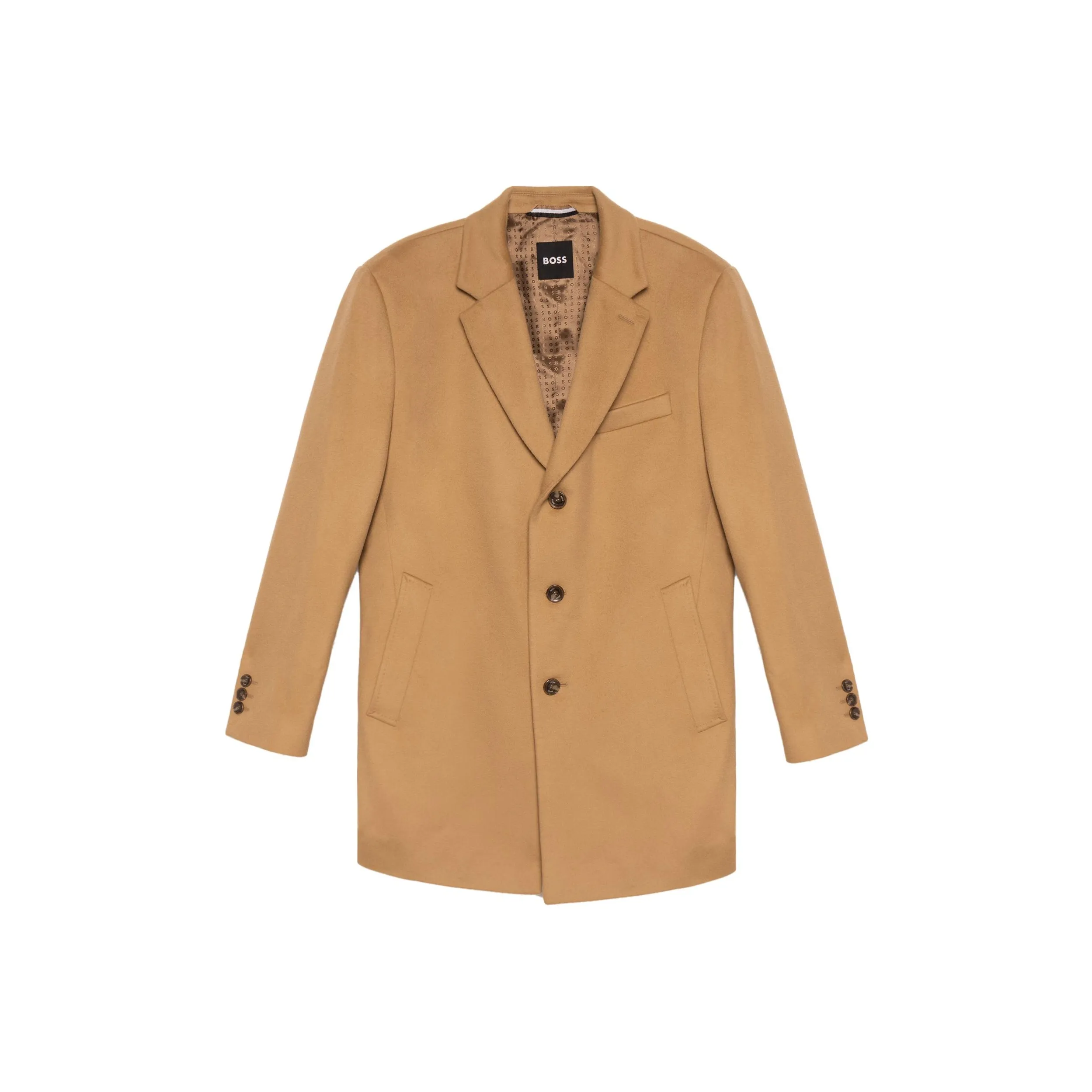 HUGO BOSS FW22 Coats Men's Khaki