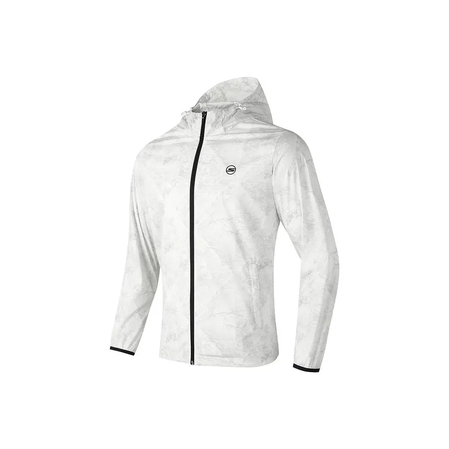 Skechers Water-Resistant Sun Protection Clothing Men's Gray White Textured