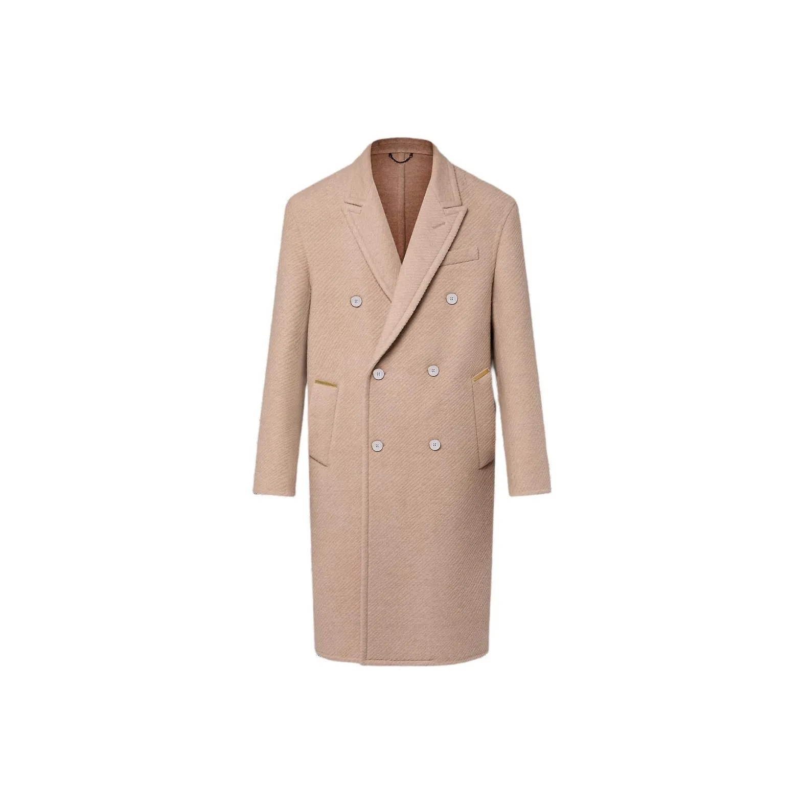 LOUIS VUITTON Doubleface Silk And Wool Blend Double Breasted Coat