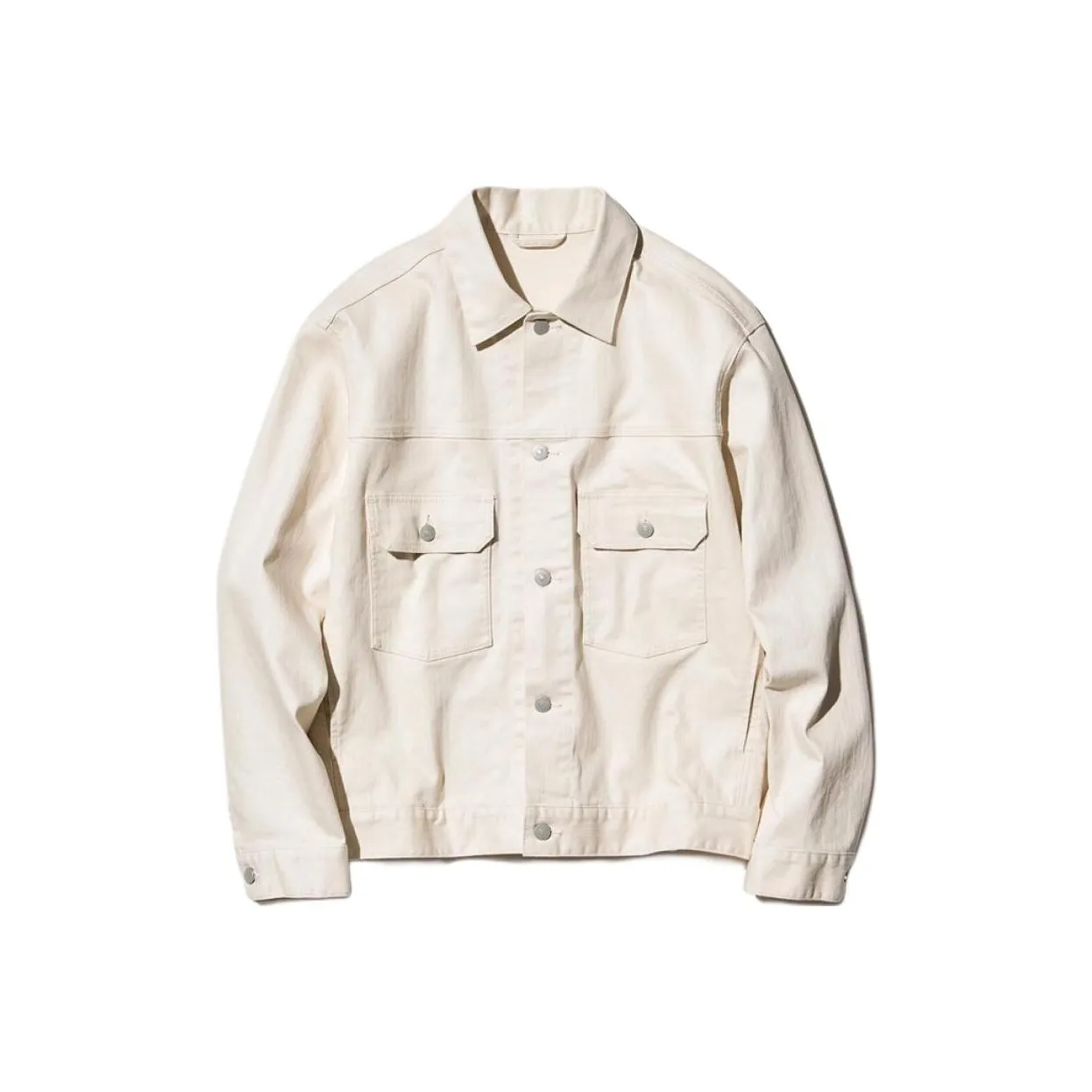 UNIQLO Denim Куртка Мужская Айвори