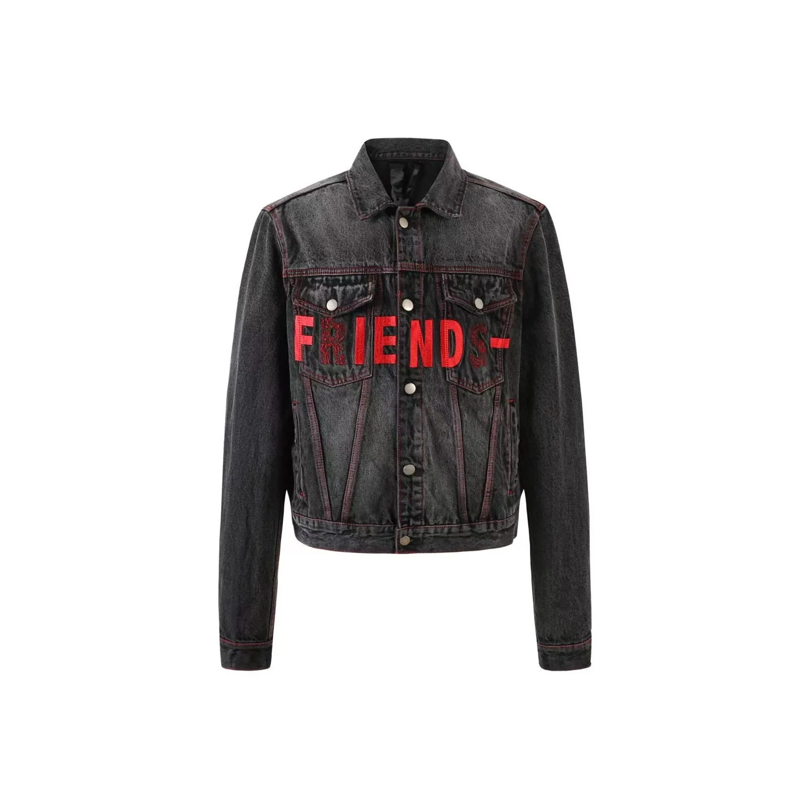 Juice Wrld Denim jacket Manches Unisex Black
