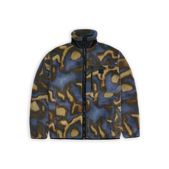 Rains Jackets Coats Unisex Ink Blue Khaki Green Mixed Color