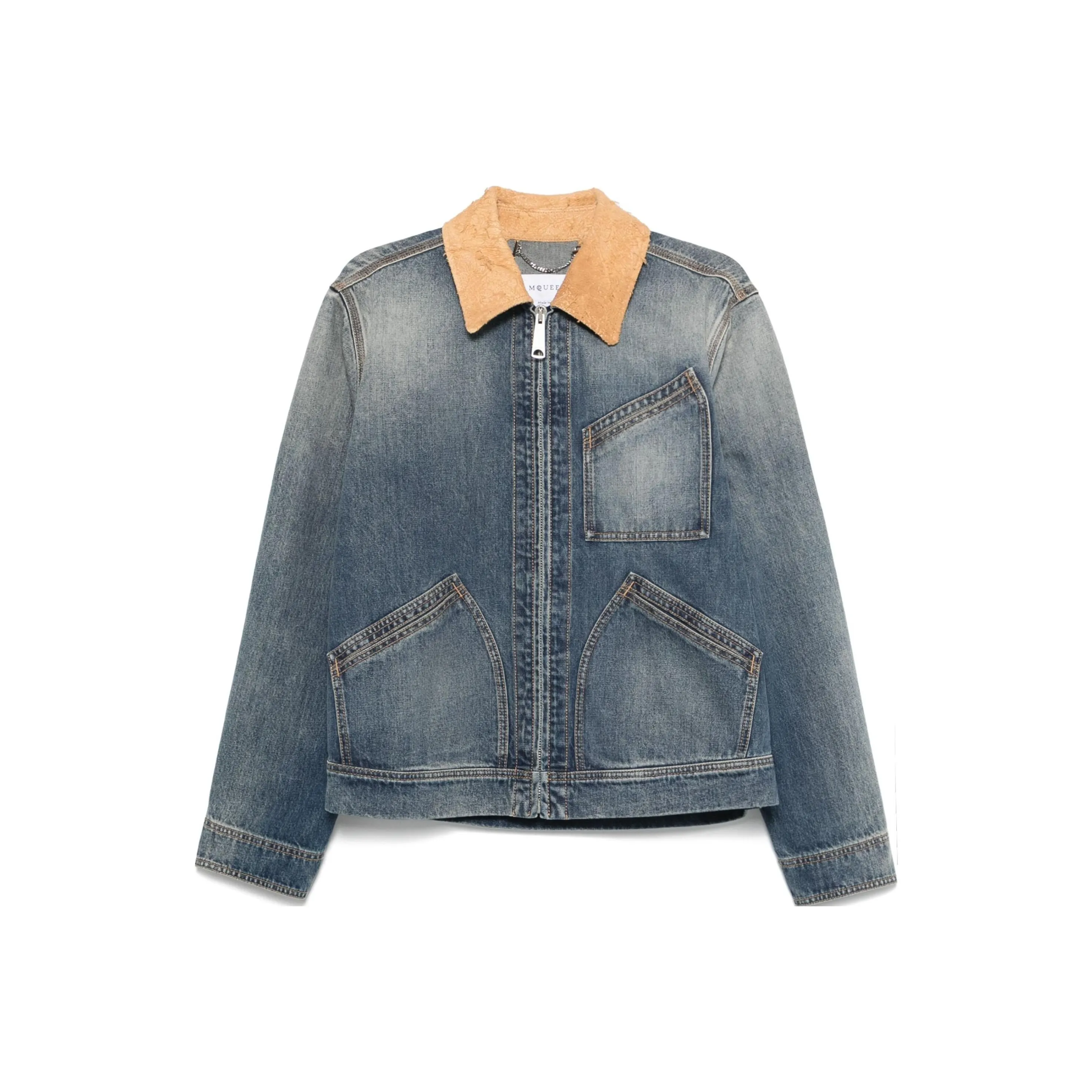 Alexander McQueen Denim Jackets Men Indigo