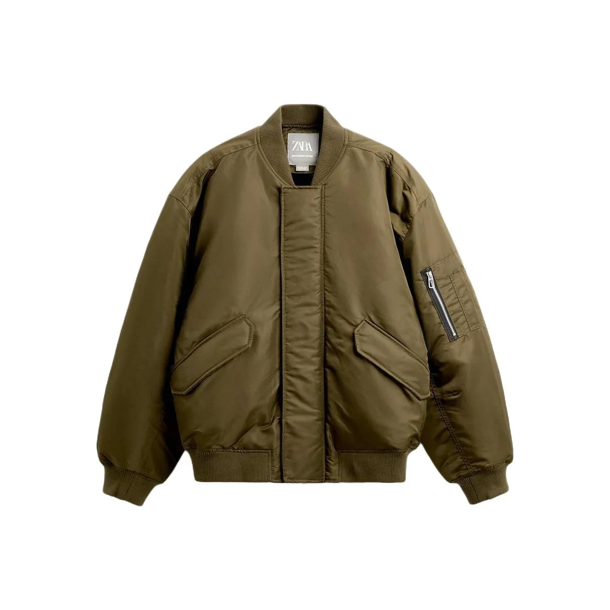 ZARA Куртки и Пальто Мужской Хаки