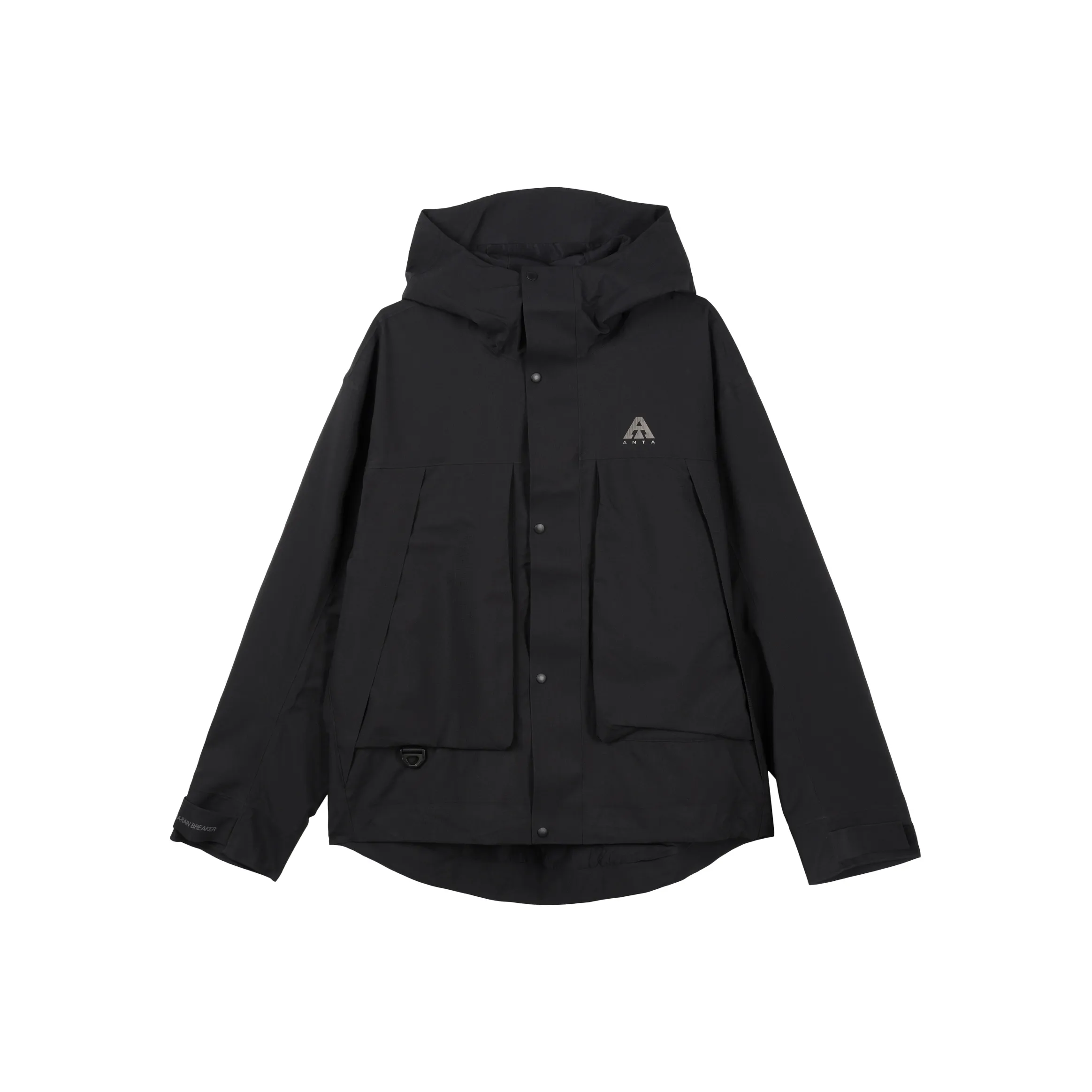 ANTA Водонепроницаемый Ветрозащитный Дышащий Быстросохнущий Ветровка Мужской Основной черный