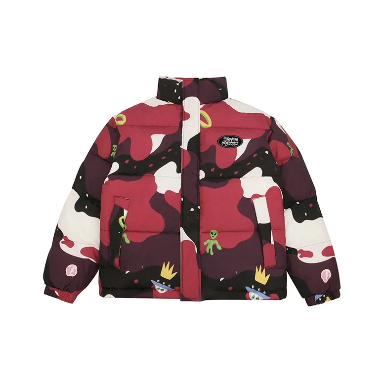 EMPTY REFERENCE Puffer perfect jacket Unisex Rose Red