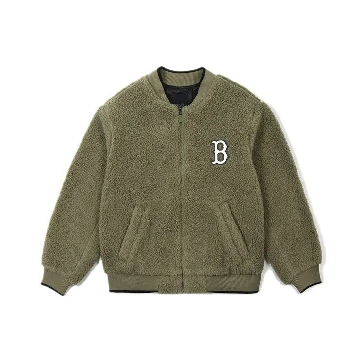 MLB Boston Red Sox Velvet Jackets Unisex Khaki