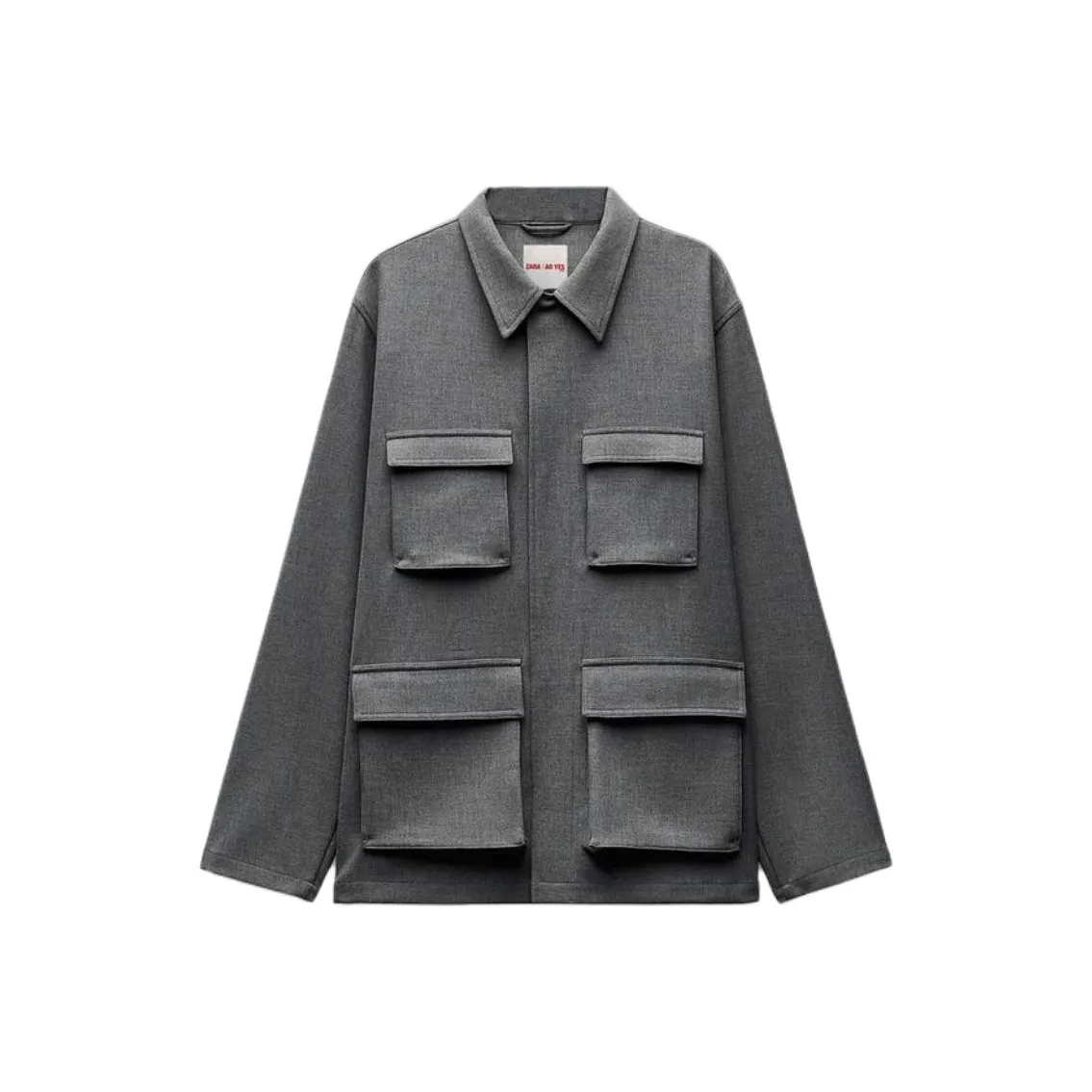 ZARA x Ao Yes SS25 Бизнес-костюм мужской серый