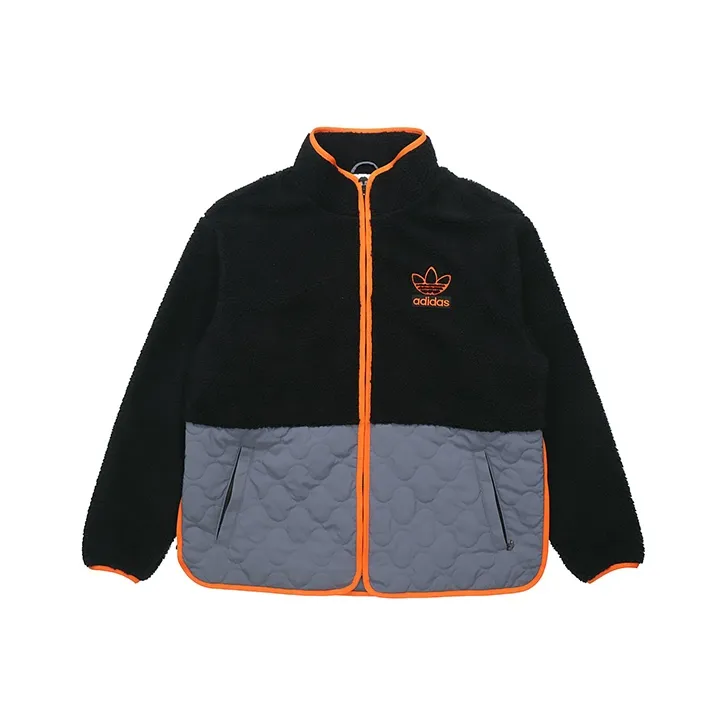 Adidas Originals Big Trfl Sherpa Velvet Jackets Men Black