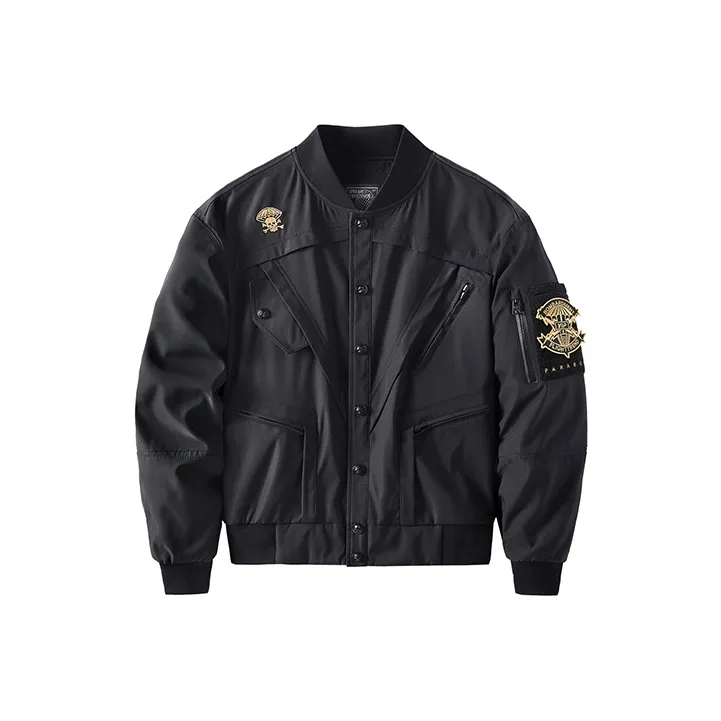 VIP Бейсбольная куртка Мужская Черная