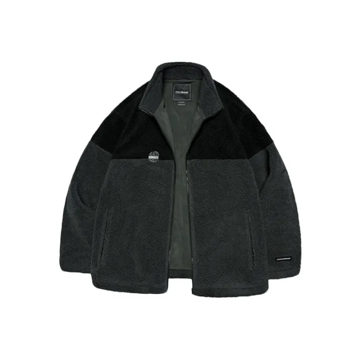 PSO Brand Velvet feel Coat Unisex Black
