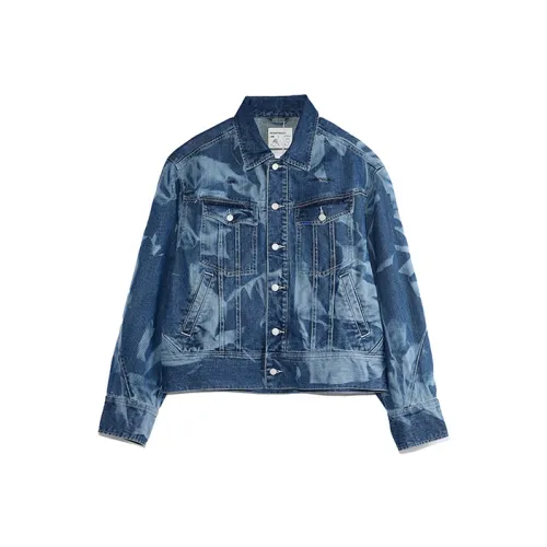 ROARINGWILD Lee X Roaringwild Co Бренд Промытый синий Унисекс Куртки