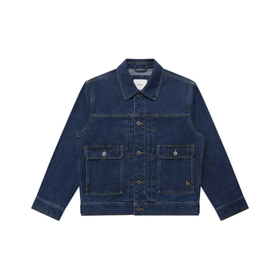 HAZZYS Denim Jacket Men's Dark Blue