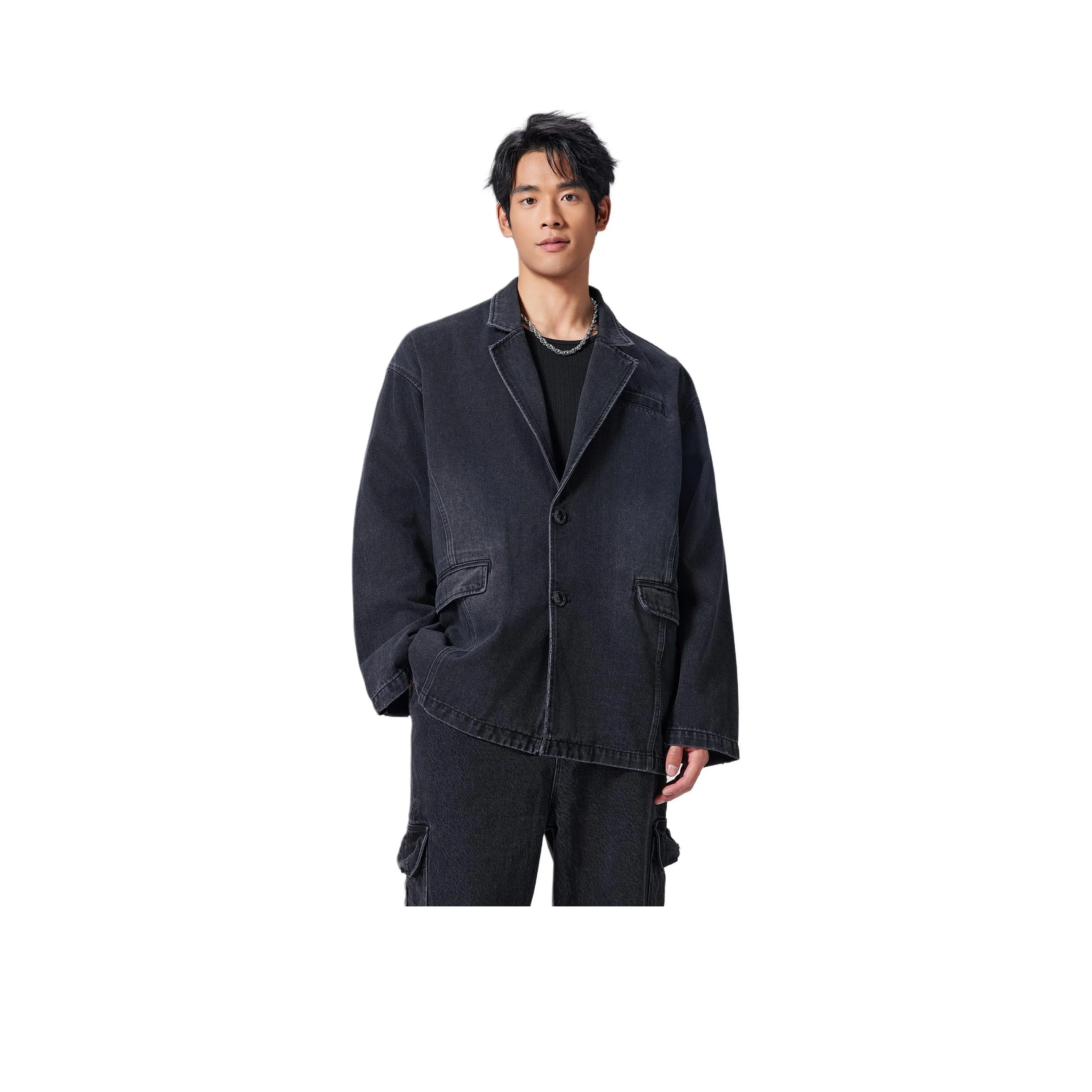 Bodydream Промытый черный Унисекс Джинсовые куртки