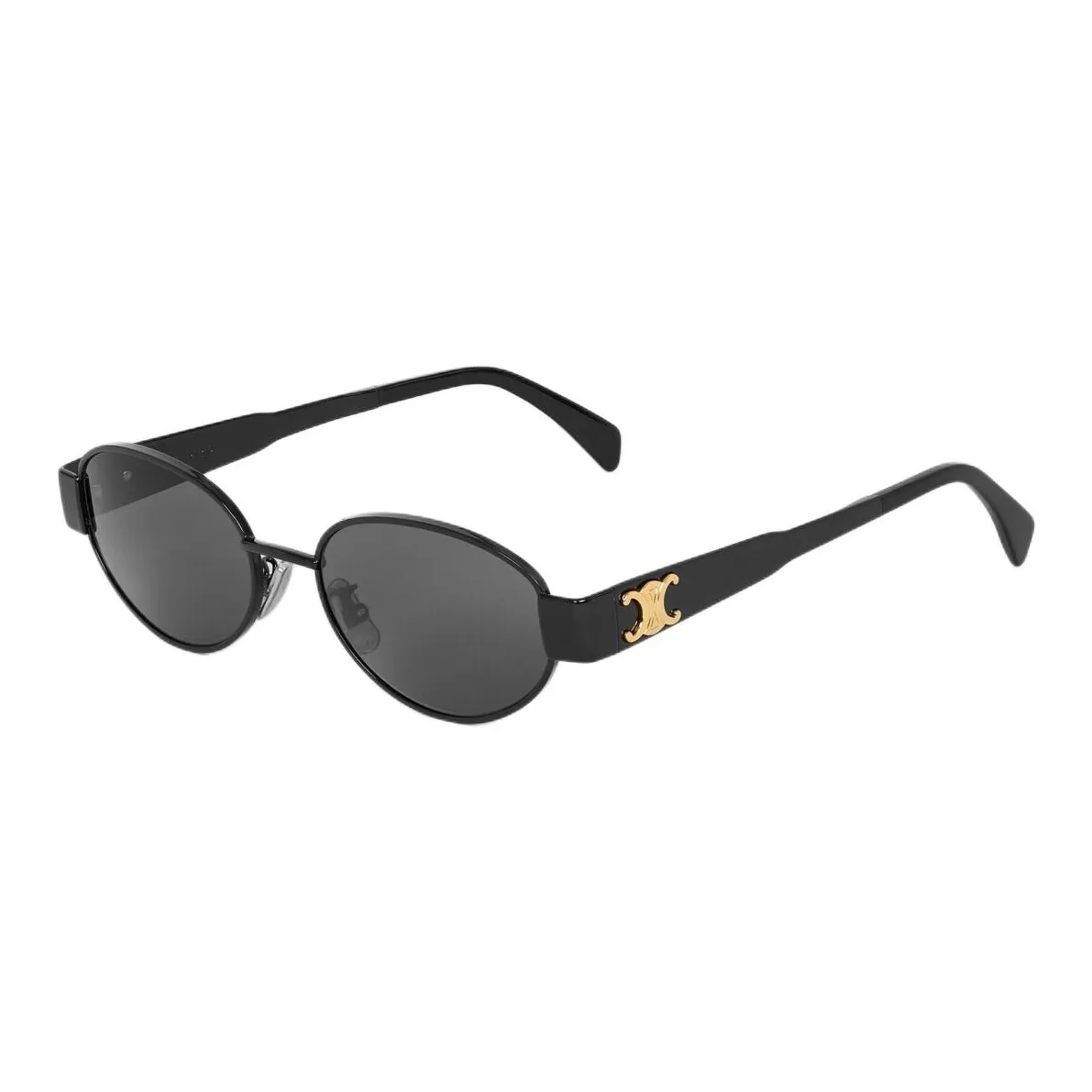 CELINE Metal Oval sunglasses running Women's Black
