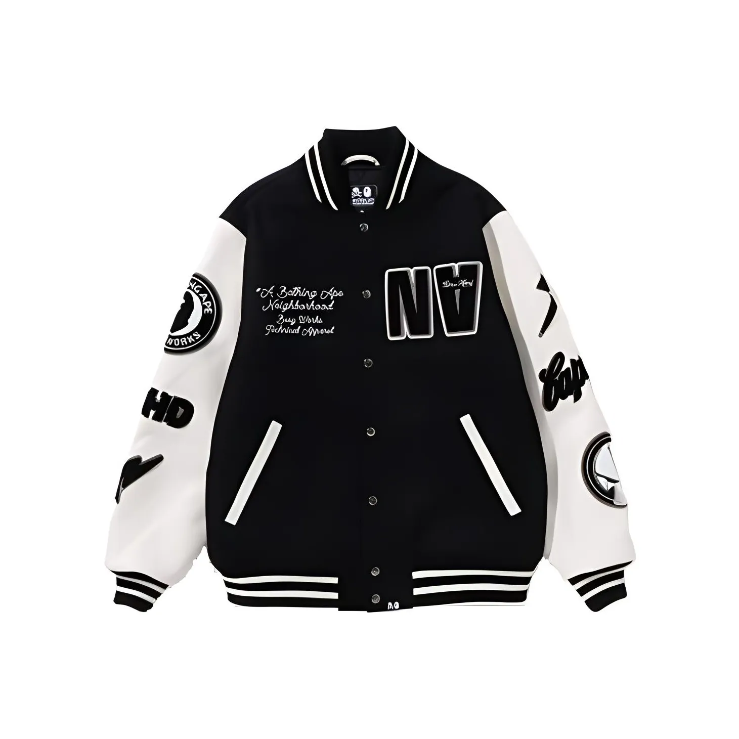 Bape X Neighborhood Varsity Jacket