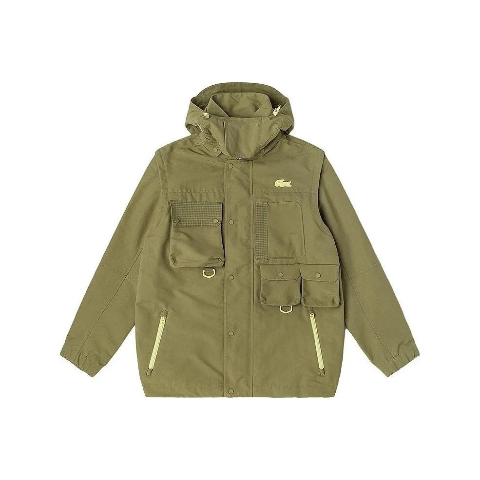 Куртка Мужская Армейская Зеленая в сотрудничестве с LACOSTE