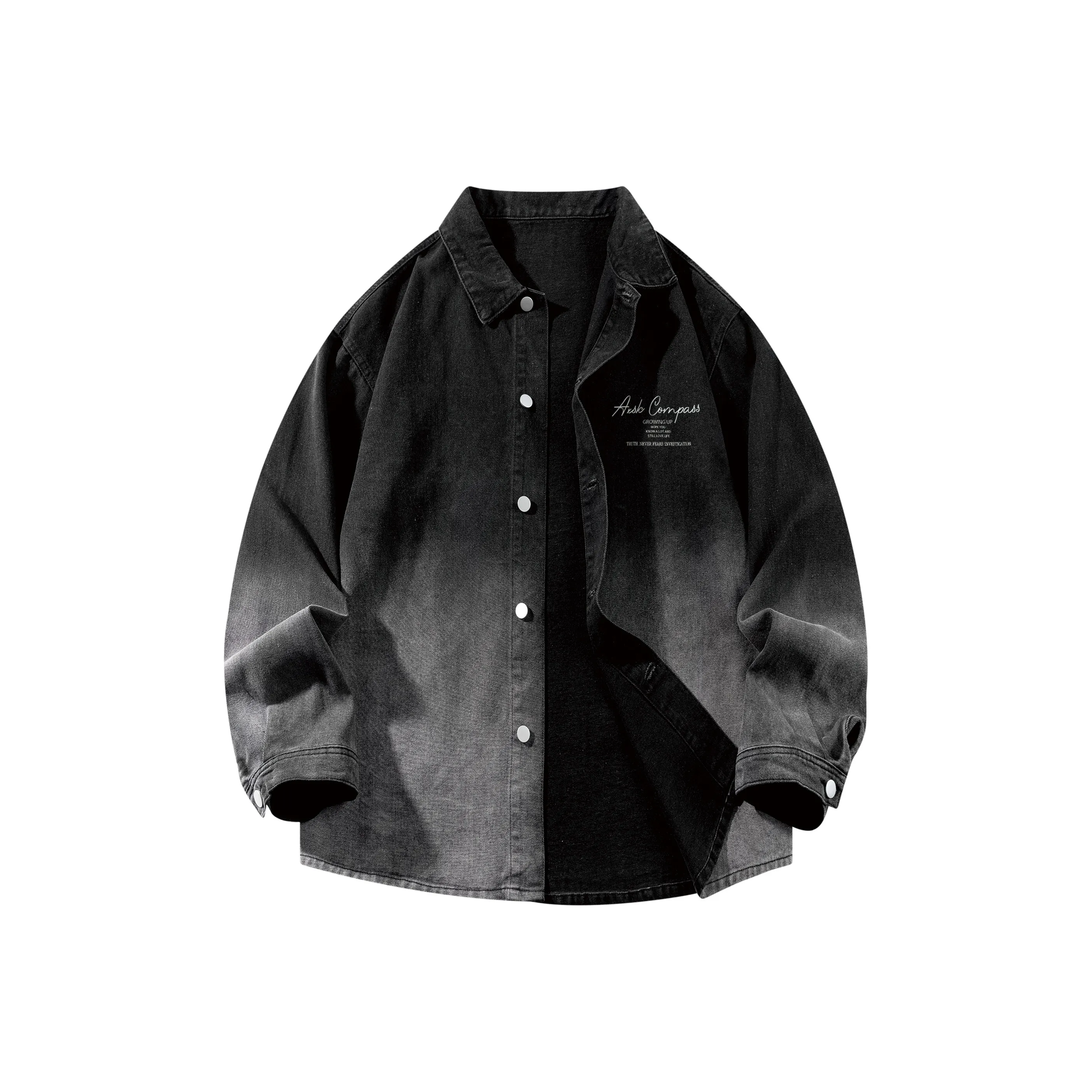 A.X.S.K Denim Jacket Unisex Black