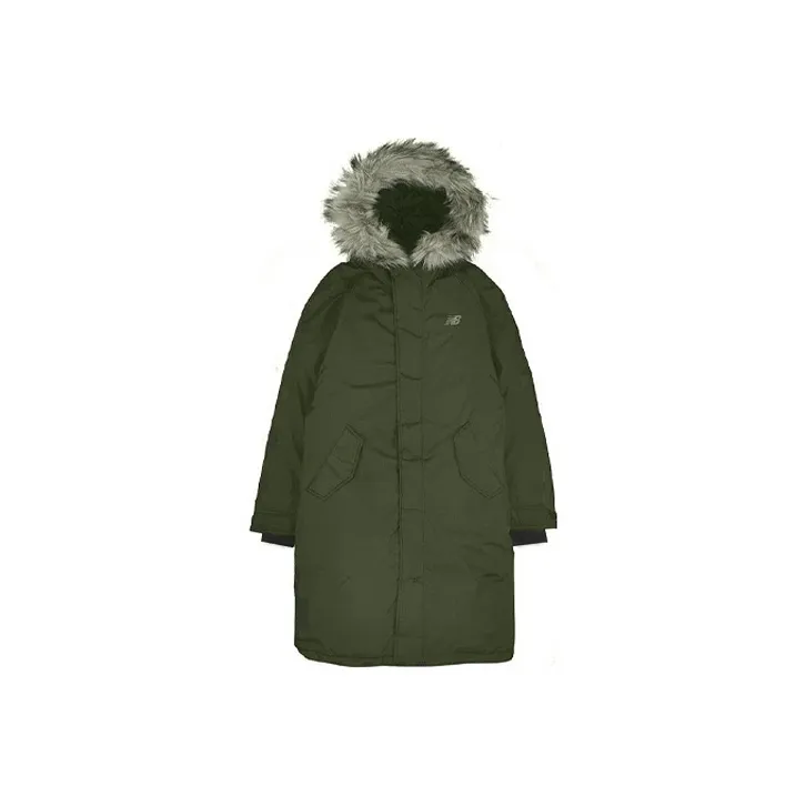New Balance Пуховая куртка Мужская Армейский зеленый