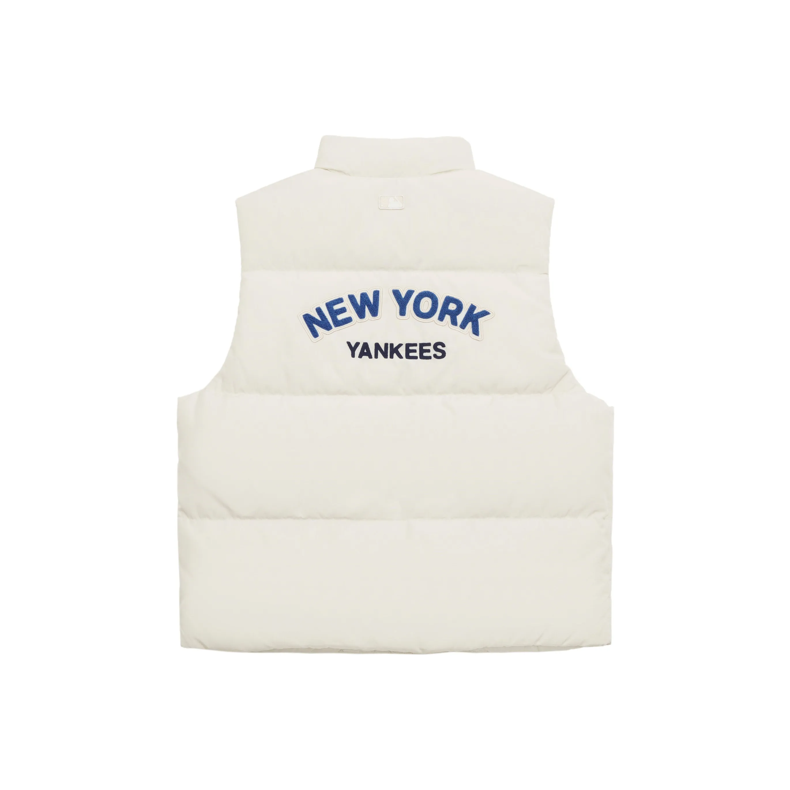 MLB Preppy Style Collection New York Yankees FW24 Down Vest Unisex Dark Cream