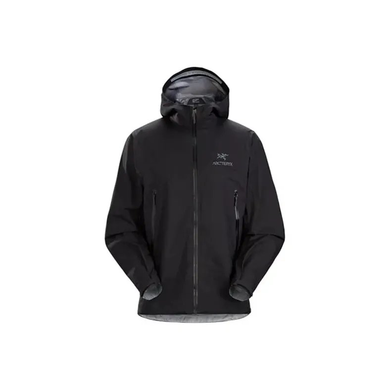 Arcteryx Beta Series Water-Resistant Windproof UV Protection Breathable Wear-Resistant Windbreaker Jacket Men's Black