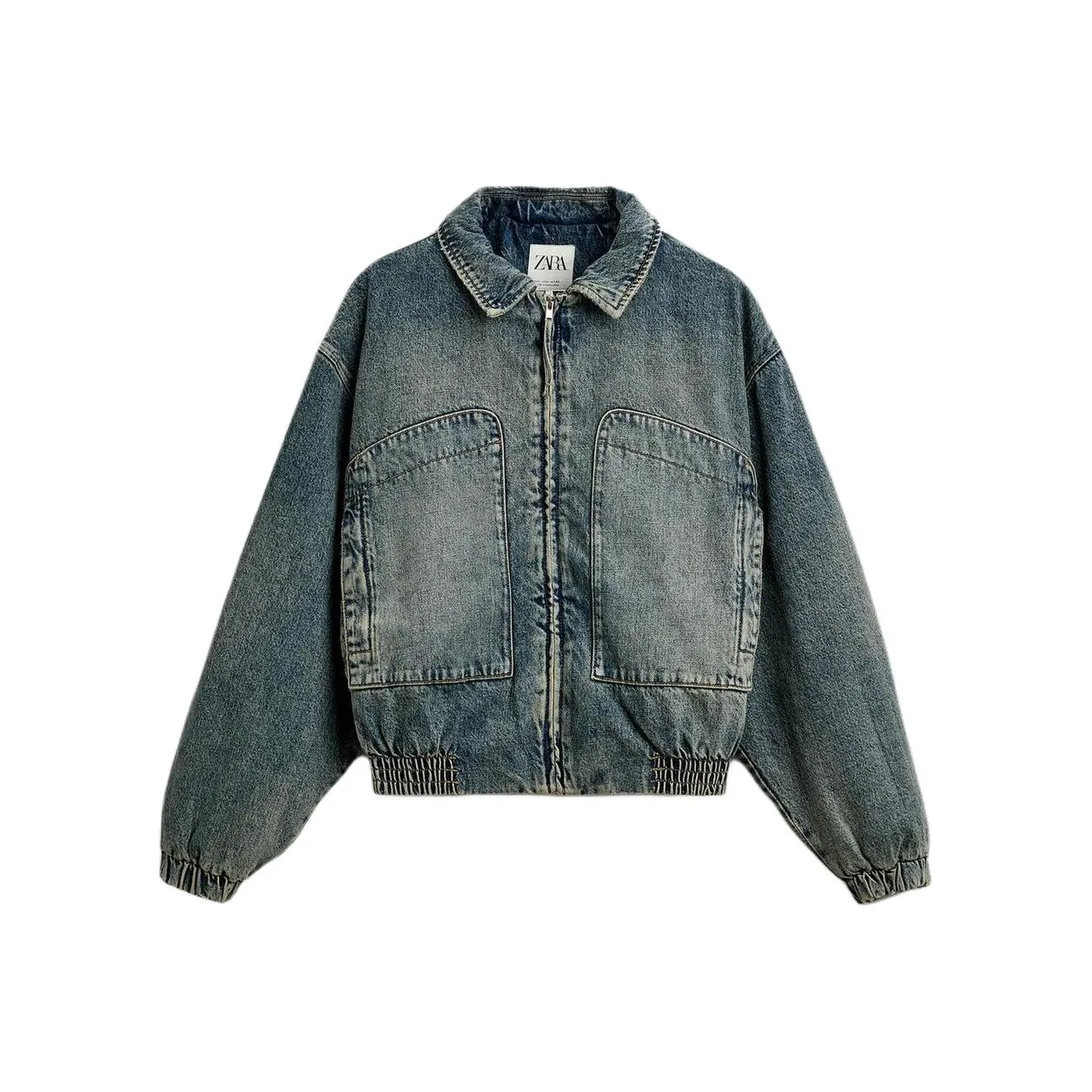 ZARA Denim Jackets Men's Blue