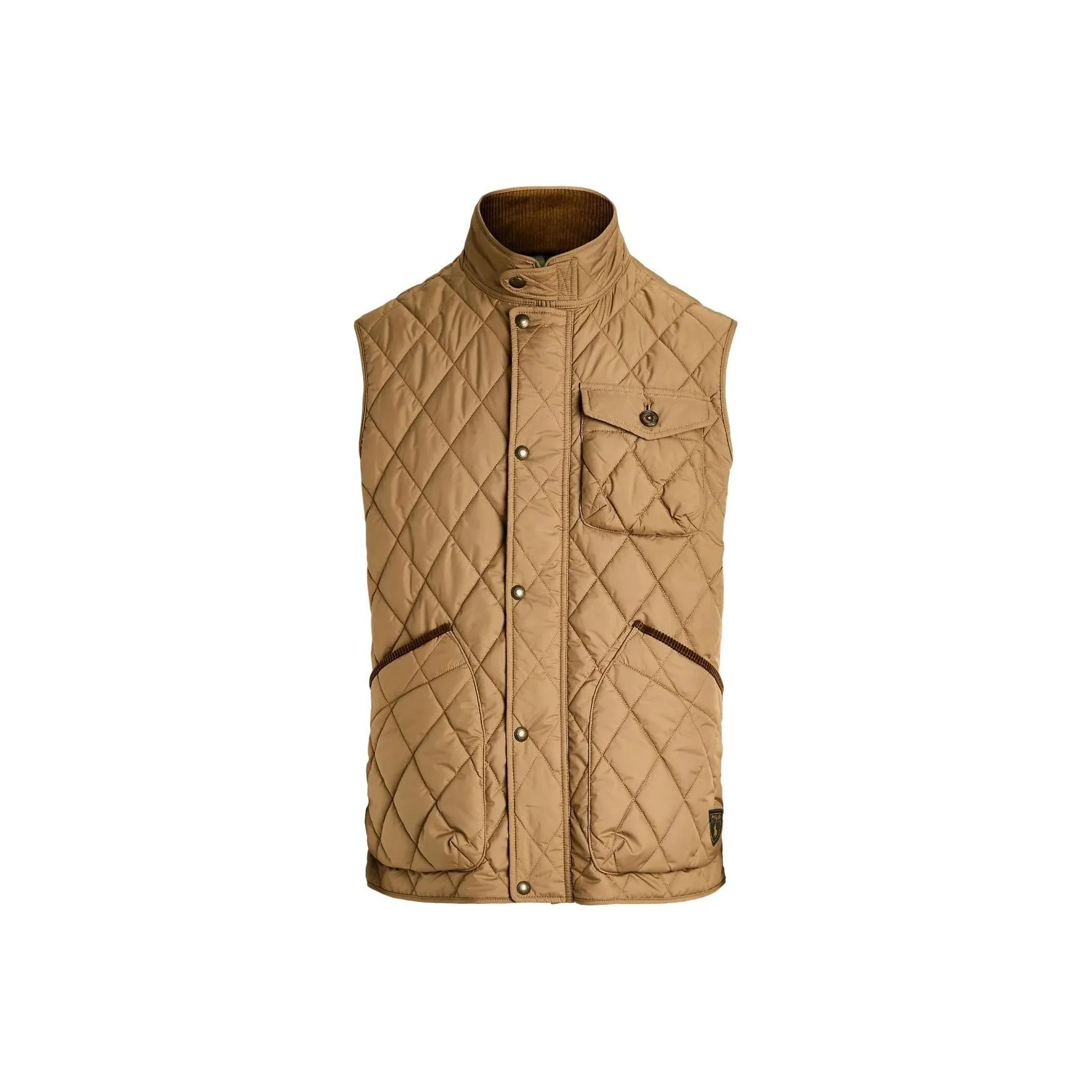 Ralph Lauren FW24 Vest Mens Elegant Dark Blue Vest Men's Brown