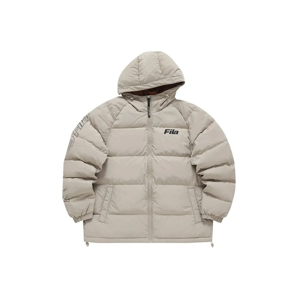 FILA FUSION QR Down Jackets Unisex Light Khaki