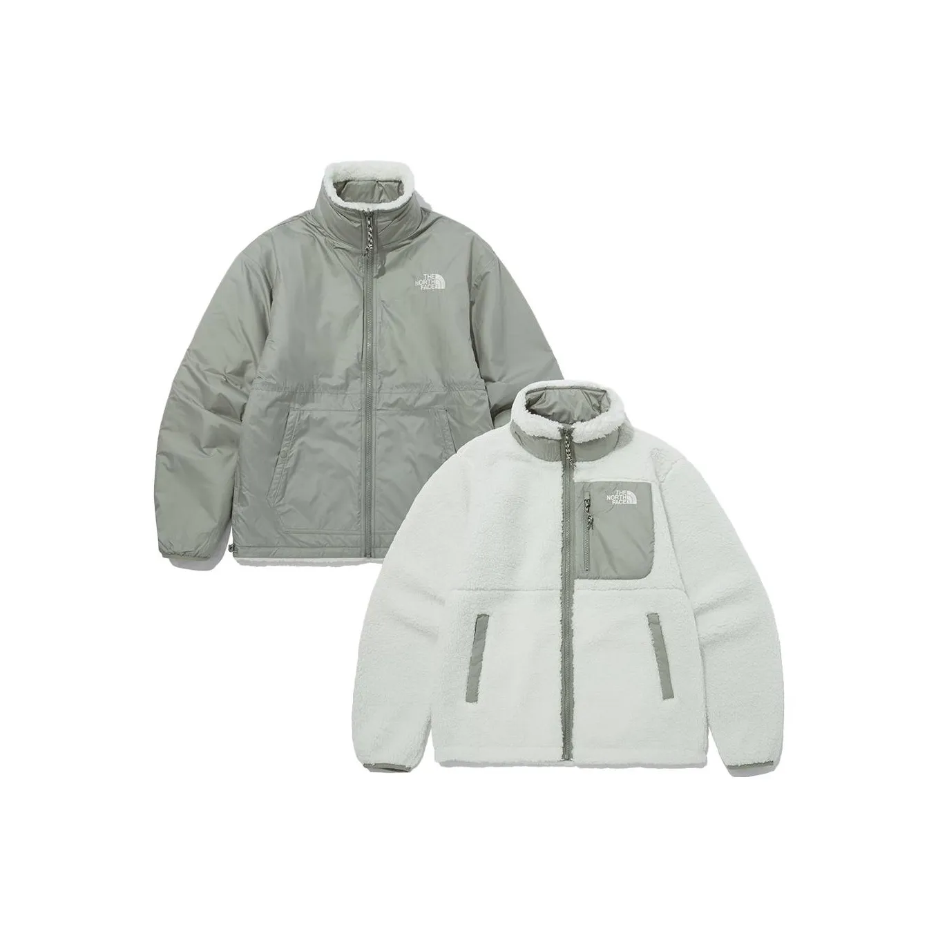 jaqueta puffer nike sportswear fleece masculina cinza preto HZM Play Green Rvs Fleece Jacket Slate Khaki Unisex Korea Version
