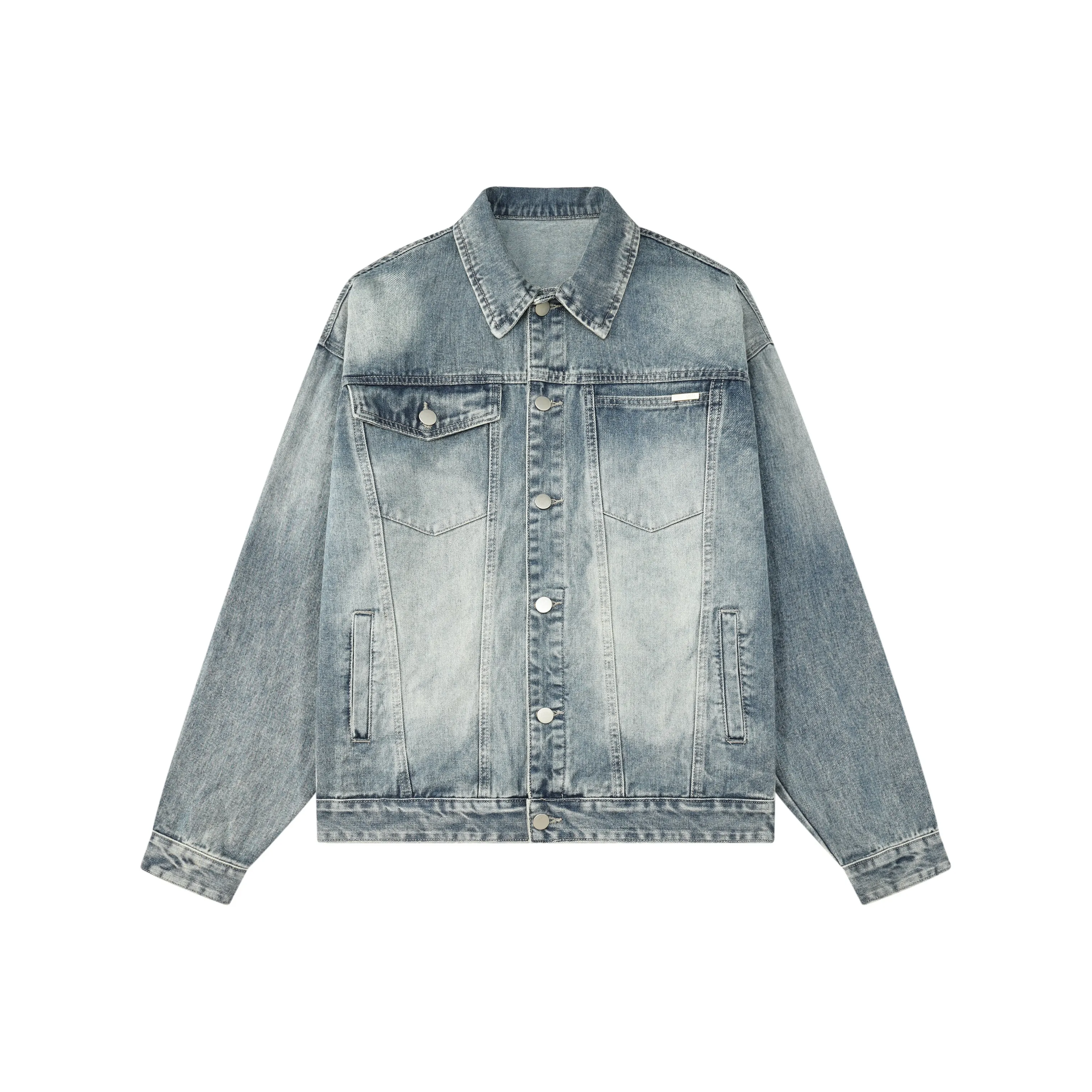 FEAROM Denim Jacket Unisex Vintage Blue FEAROM Деним Куртка Унисекс Винтаж Синий