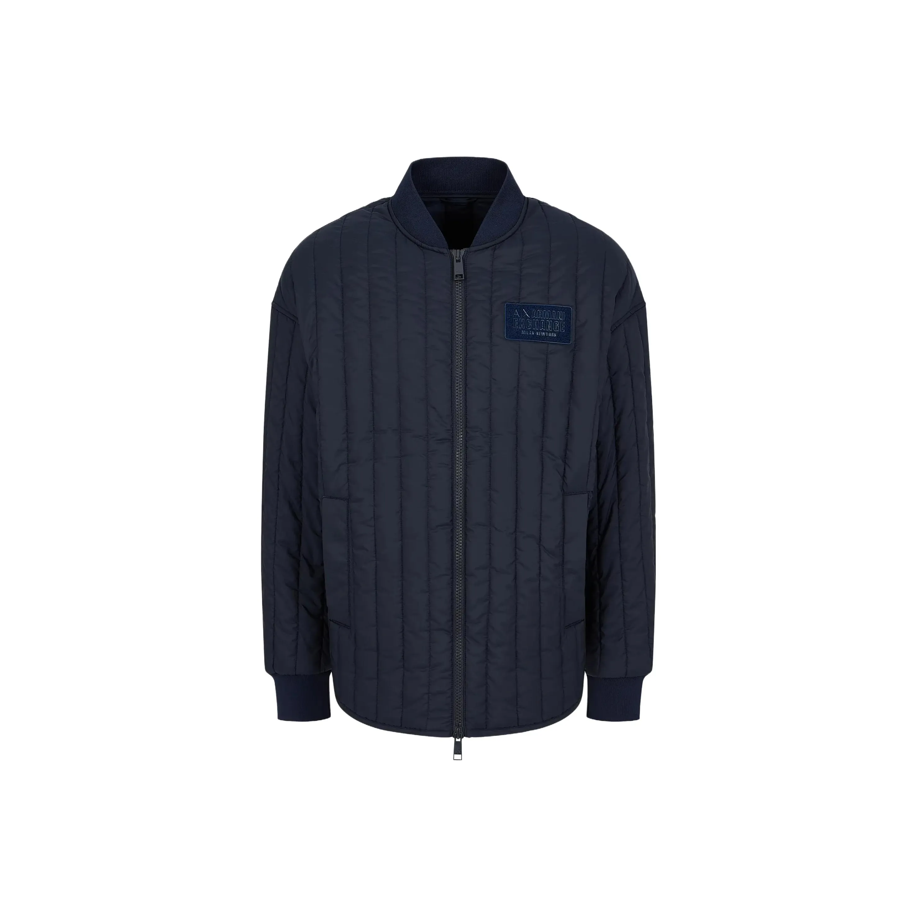 ARMANI EXCHANGE Темно-синий Синий Мужской Пуховик (Пуф)