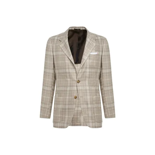 KITON Бежевый Мужские офисные костюмы