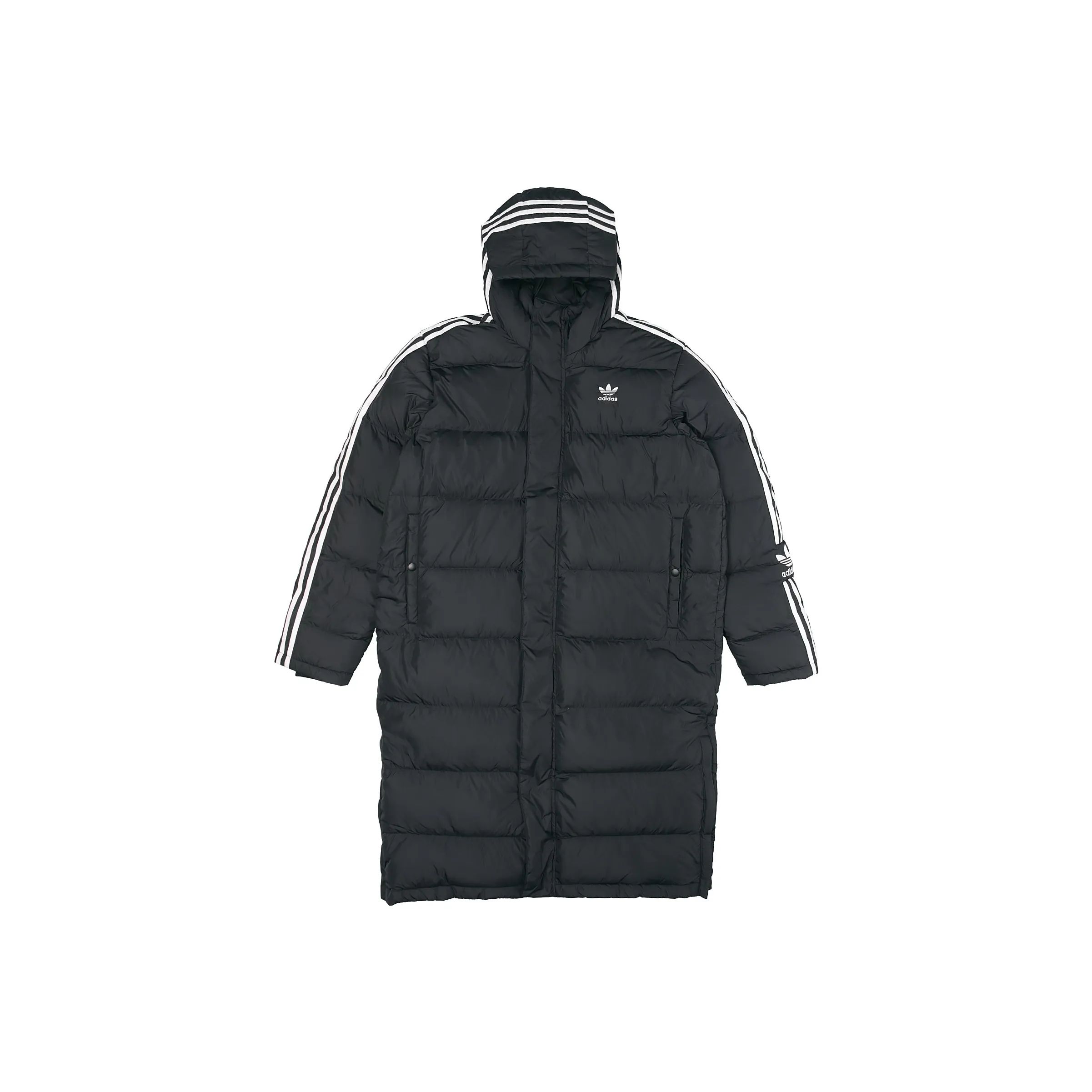 Adidas Originals LONG DOWN JACKET Пуховик Японская версия Мужской Черный