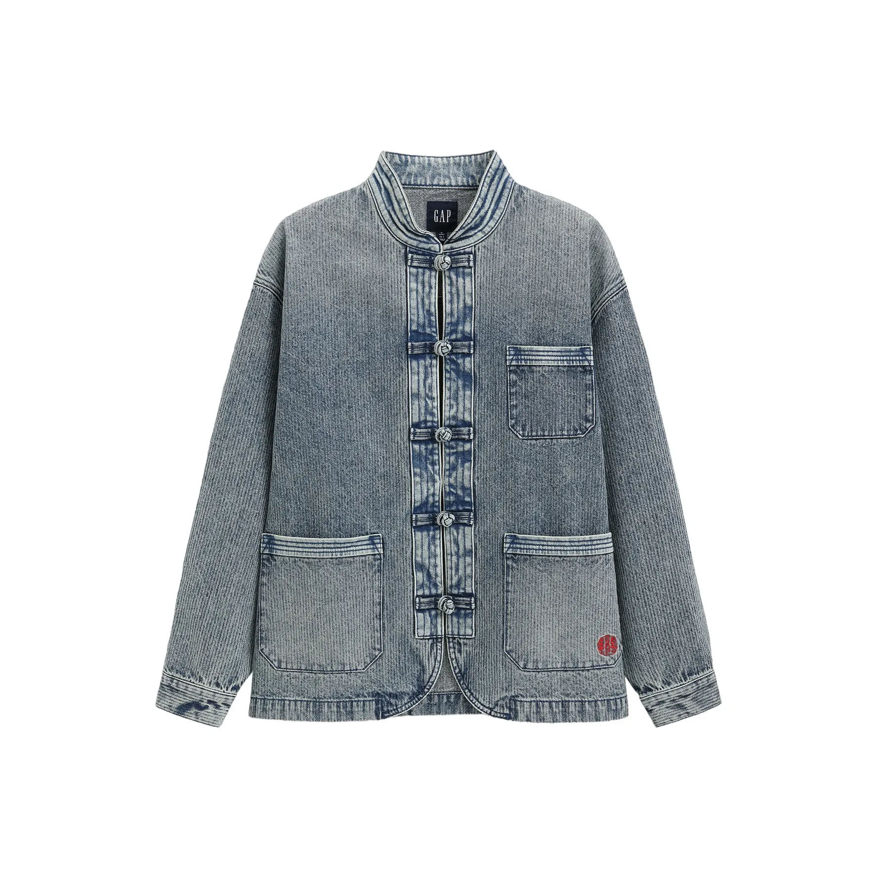 GAP x GUGONGLIANMINGKUAN Denim Jacket Men's Medium Washed