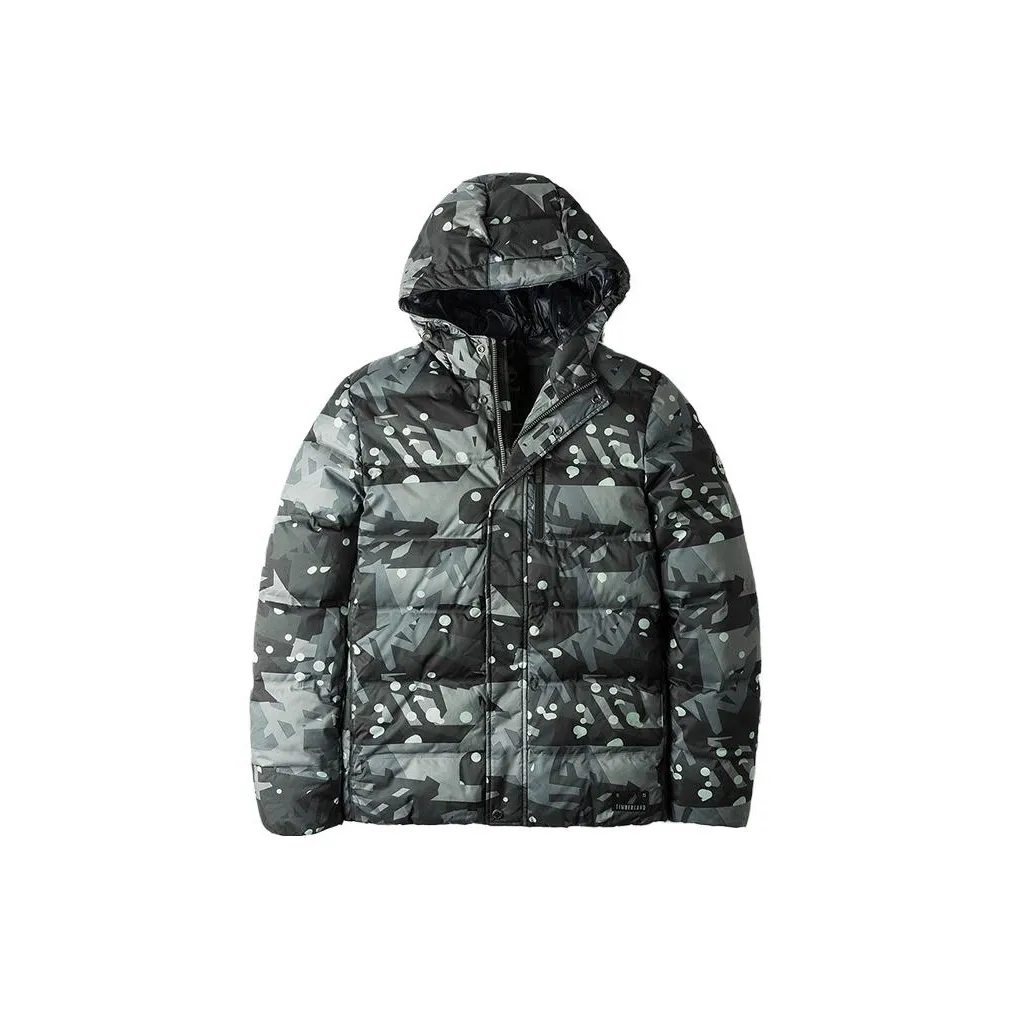 Timberland Пуховик Мужской Камуфляж Серый