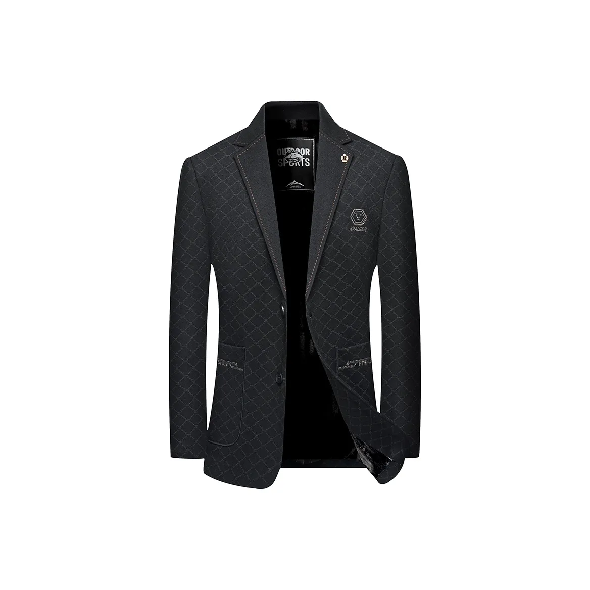 FIRS Черный Мужской Деловой Костюм