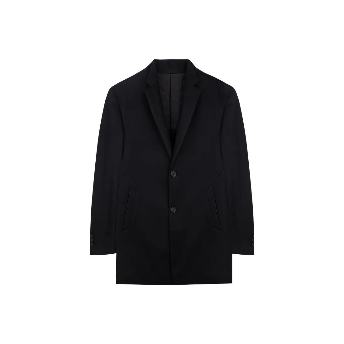 Wit Черное Мужское Пальто