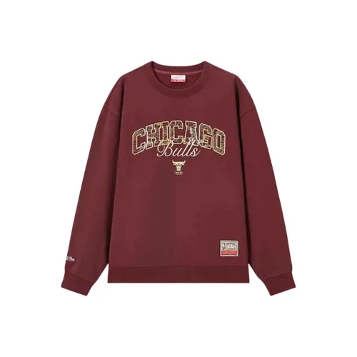 Mitchell Ness Chicago Bulls Темно-красный Унисекс Свитшоты