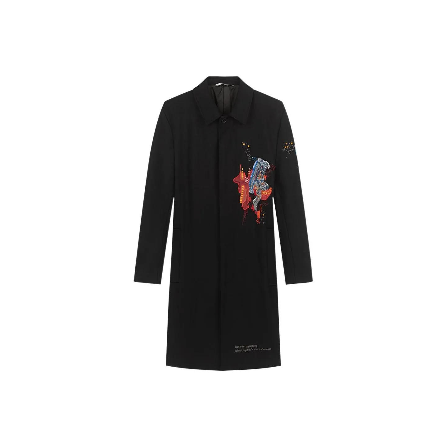 Valentino Coats Men's Black