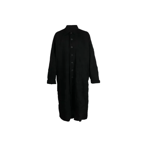 Yohji Yamamoto Pour Homme Черное Мужское Пальто