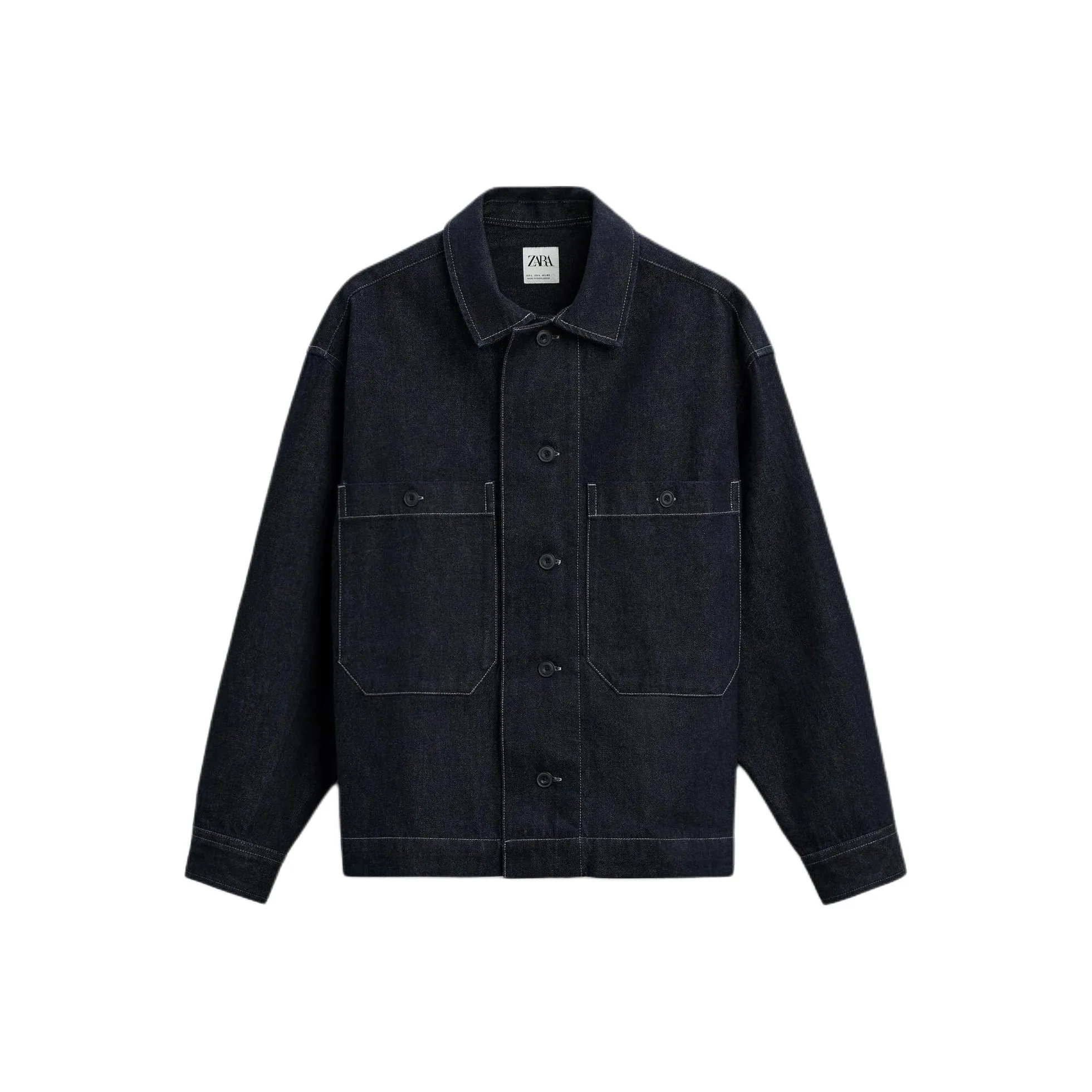 ZARA Denim Jacket Men's Sea Blue