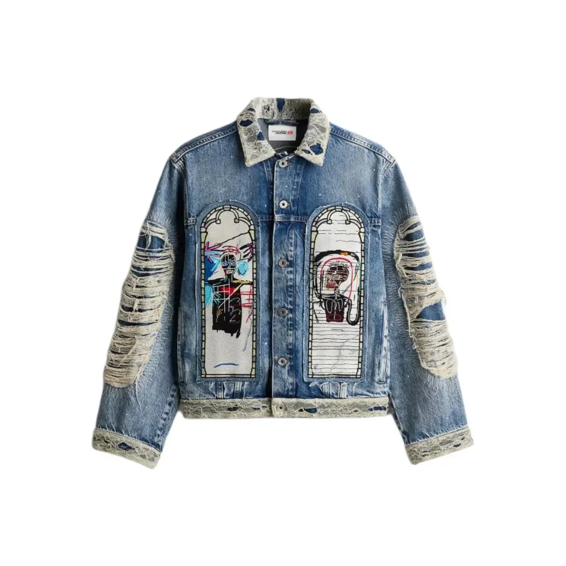 H&M Denim Jackets Unisex Blue
