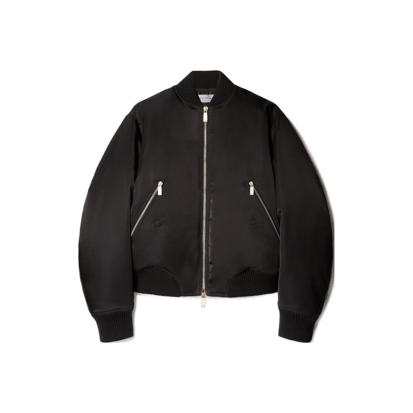 OFF WHITE Zip detail Bomber Jacket